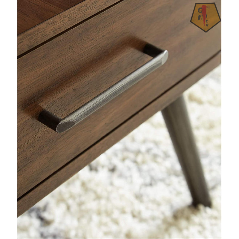 Corrigan Studio® Calmoni MidCentury Square End Table With 2 USB